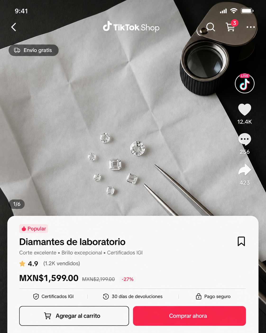 ¿Comprarías un diamante por $100 en TikTok? Lo que esta tendencia nos dice sobre comprar joyería en internet.
