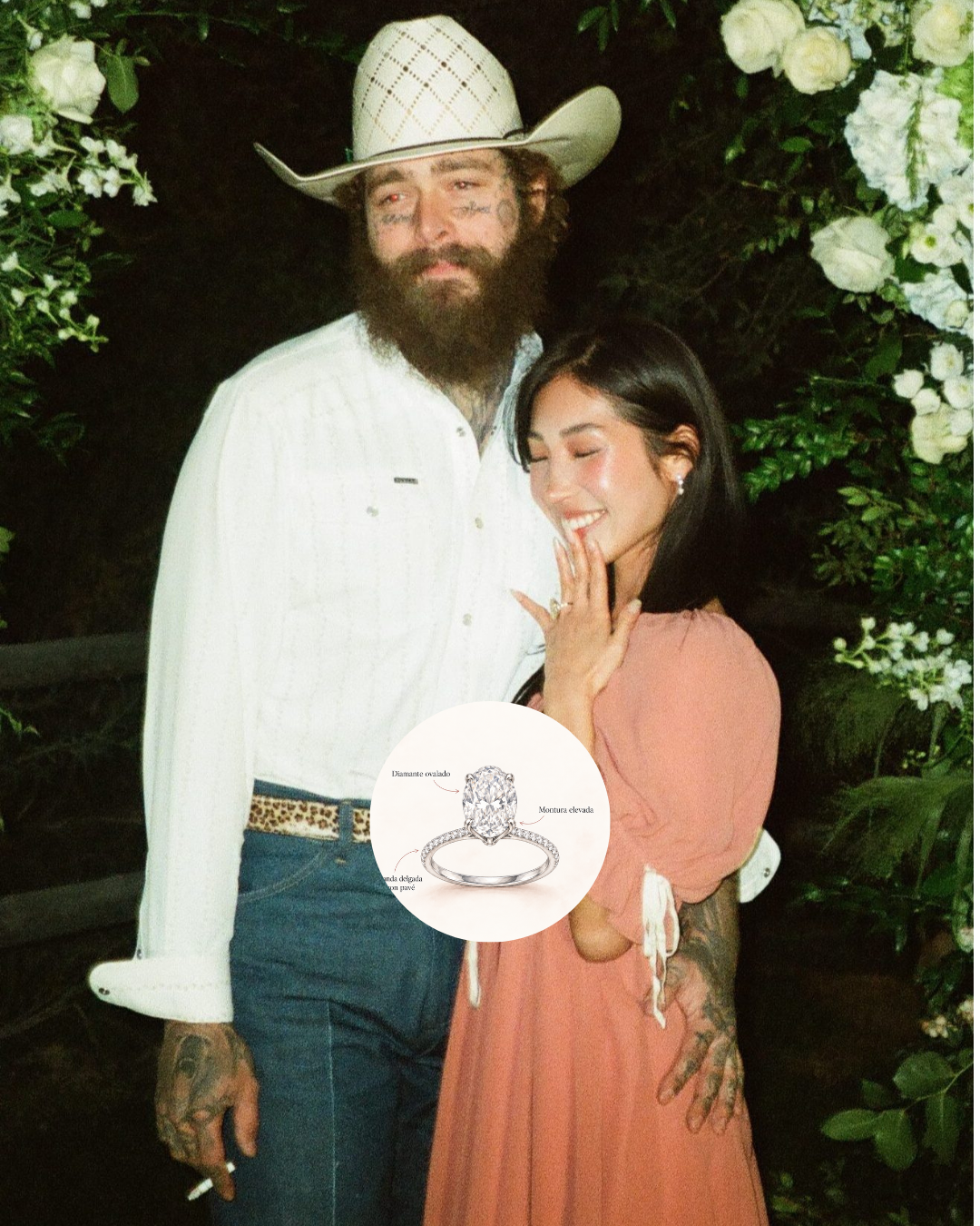 ¿Qué tiene de especial el anillo de compromiso que Post Malone le dio a Christy Lee?