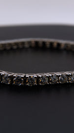 Tennis bracelet de plata con moissanita certificada (vista 5)