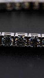 Tennis bracelet de plata con moissanita certificada (vista 3)