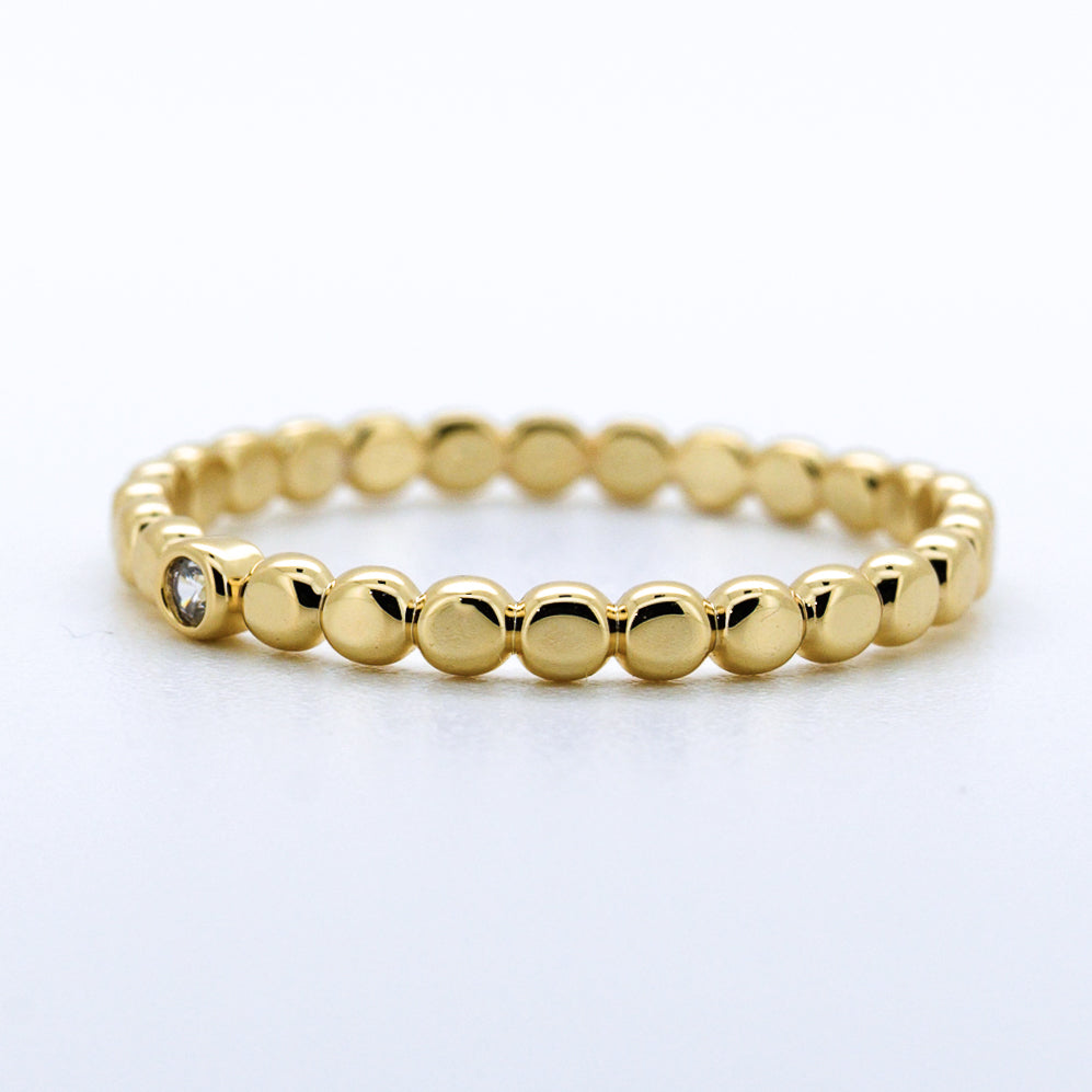 Anillo de oro 14k con diamante de laboratorio (vista 3)