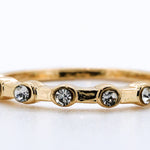 Churumbela de oro 14k con diamantes de laboratorio
