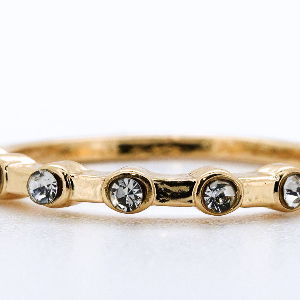 Churumbela de oro 14k con diamantes de laboratorio