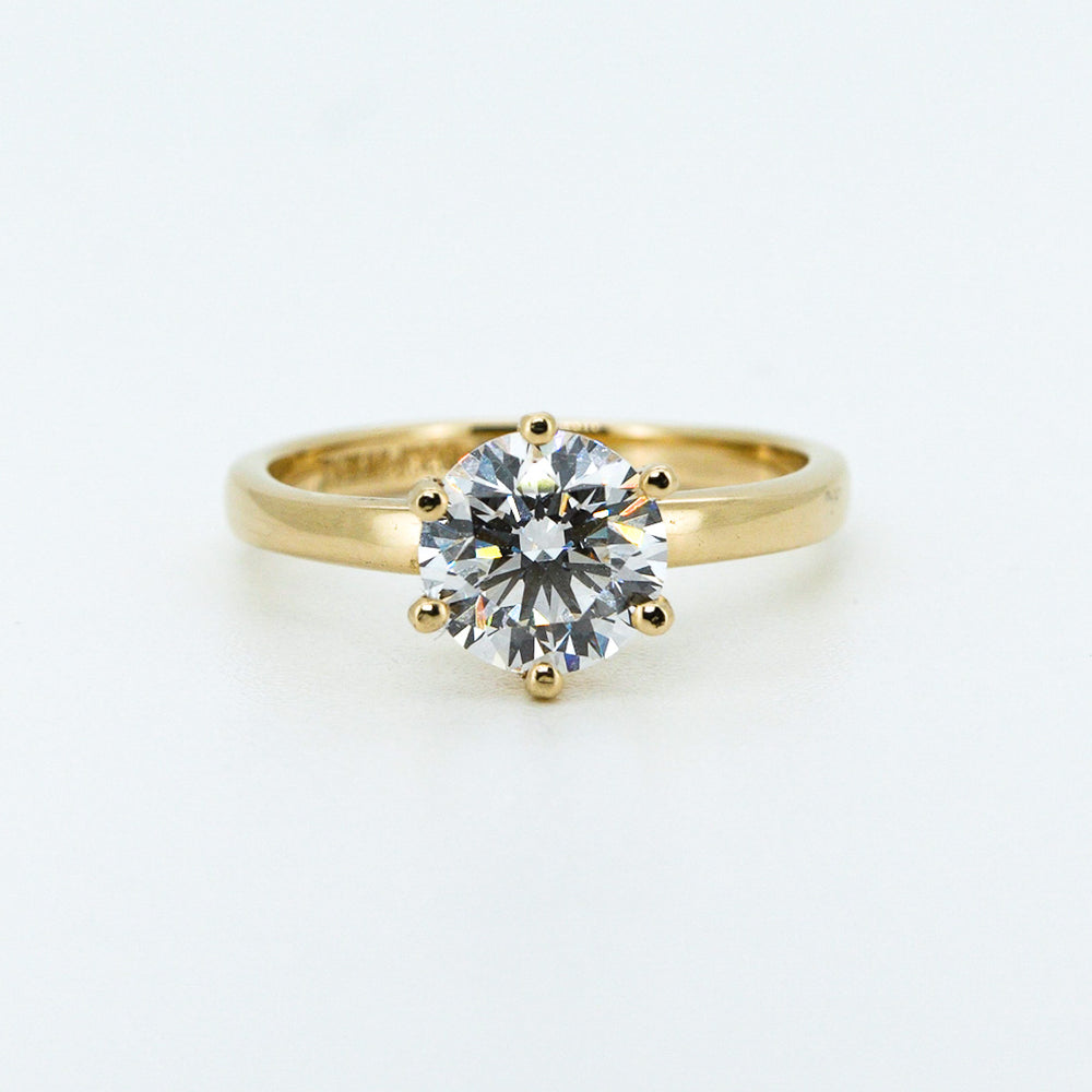 Anillo de Compromiso Solitario Diamante de Laboratorio 1ct