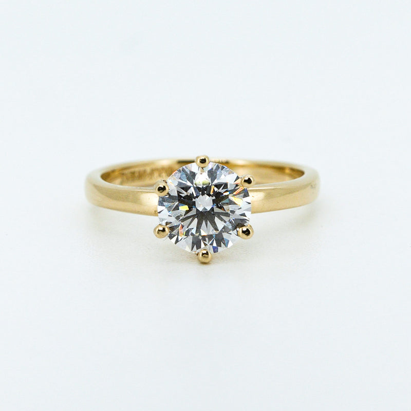 Anillo de Compromiso Solitario Diamante de Laboratorio 1ct