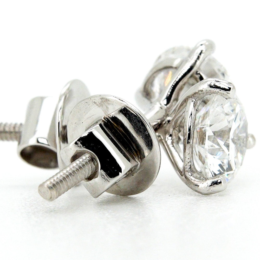 Broqueles de Diamante en Par - Oro 18K