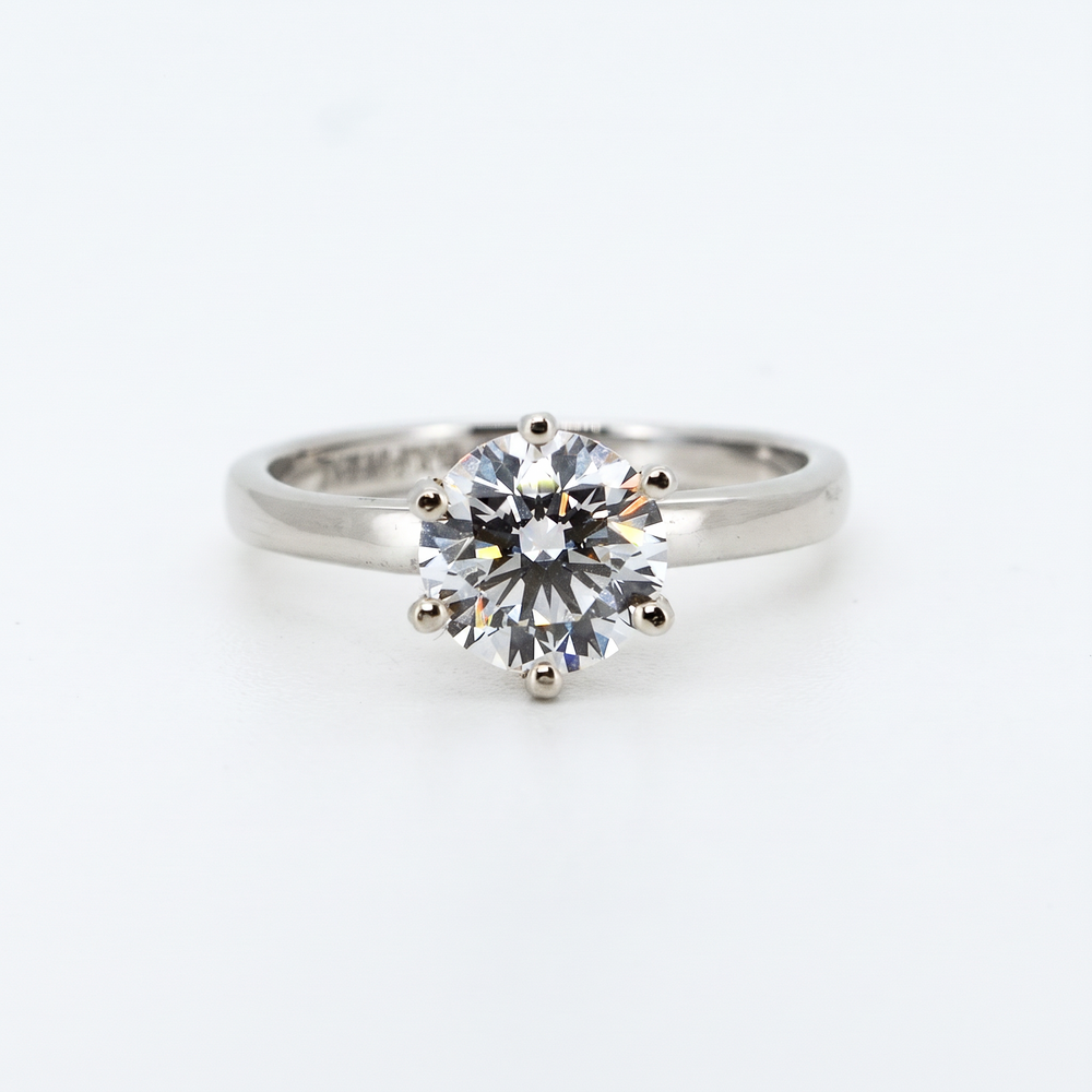 Anillo de Compromiso Solitario Diamante de Laboratorio 1ct